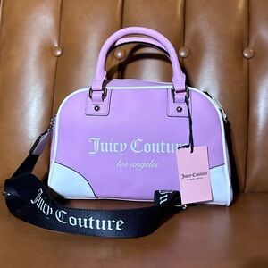 Juicy Couture Fondant Pink Fashionista Sports Bowler Bag Purse
